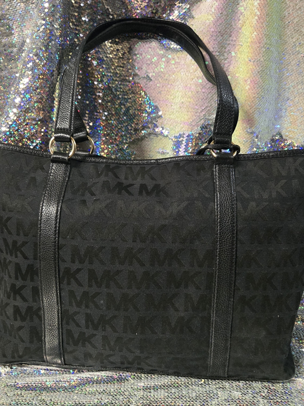 Michael Kors Black Monogram Tote